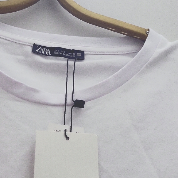 Zara large plain white crop tops - Picture 2 of 2